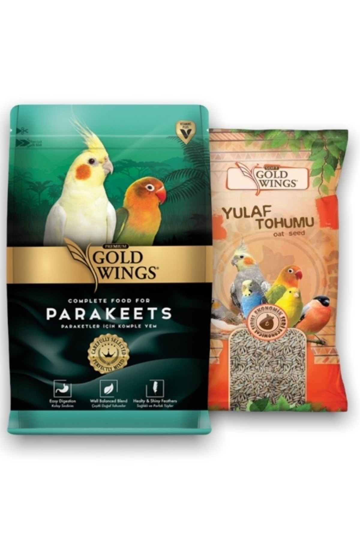 Gold Wings Paraket Yulaf 2 li Set