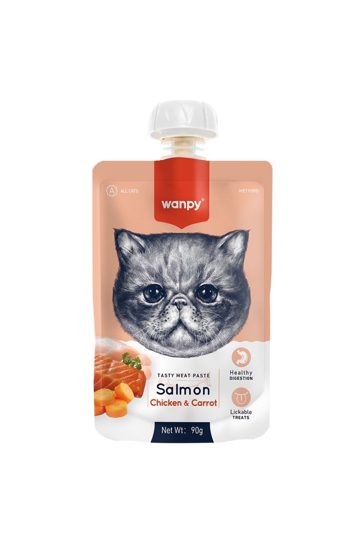 Wanpy Somon Tavuk Kedi Et Ezmesi 90 Gr X 6