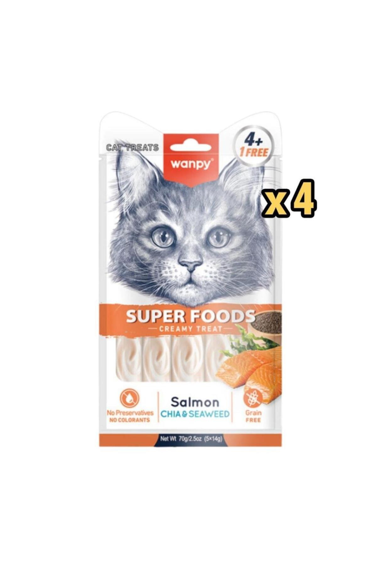 Wanpy Superfood Somon Tarak Yosun X 4 Paket