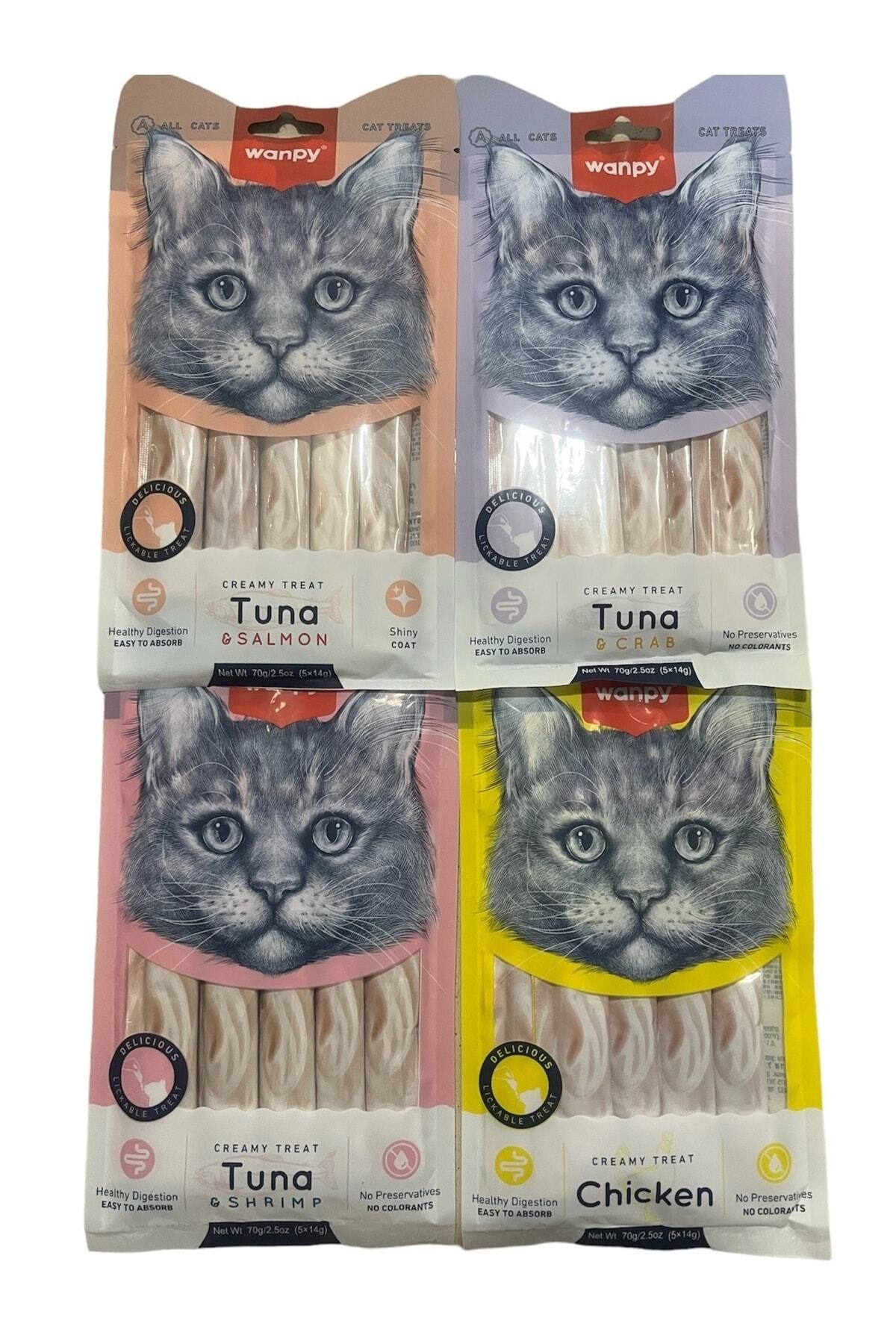 Wanpy Kedi Ödül Krema 4 lü