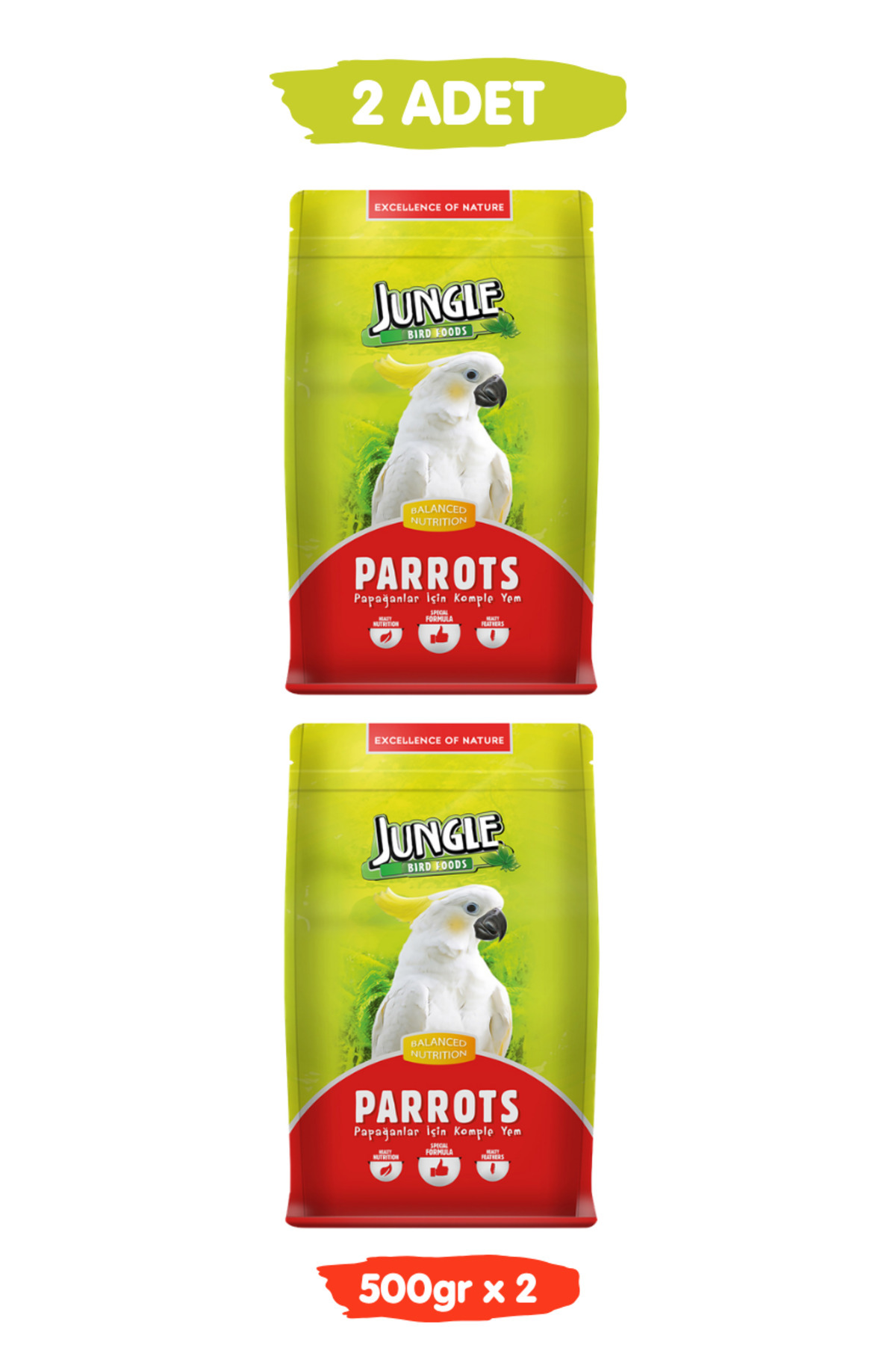 Jungle Papağan Yemi 500 Gr X 2