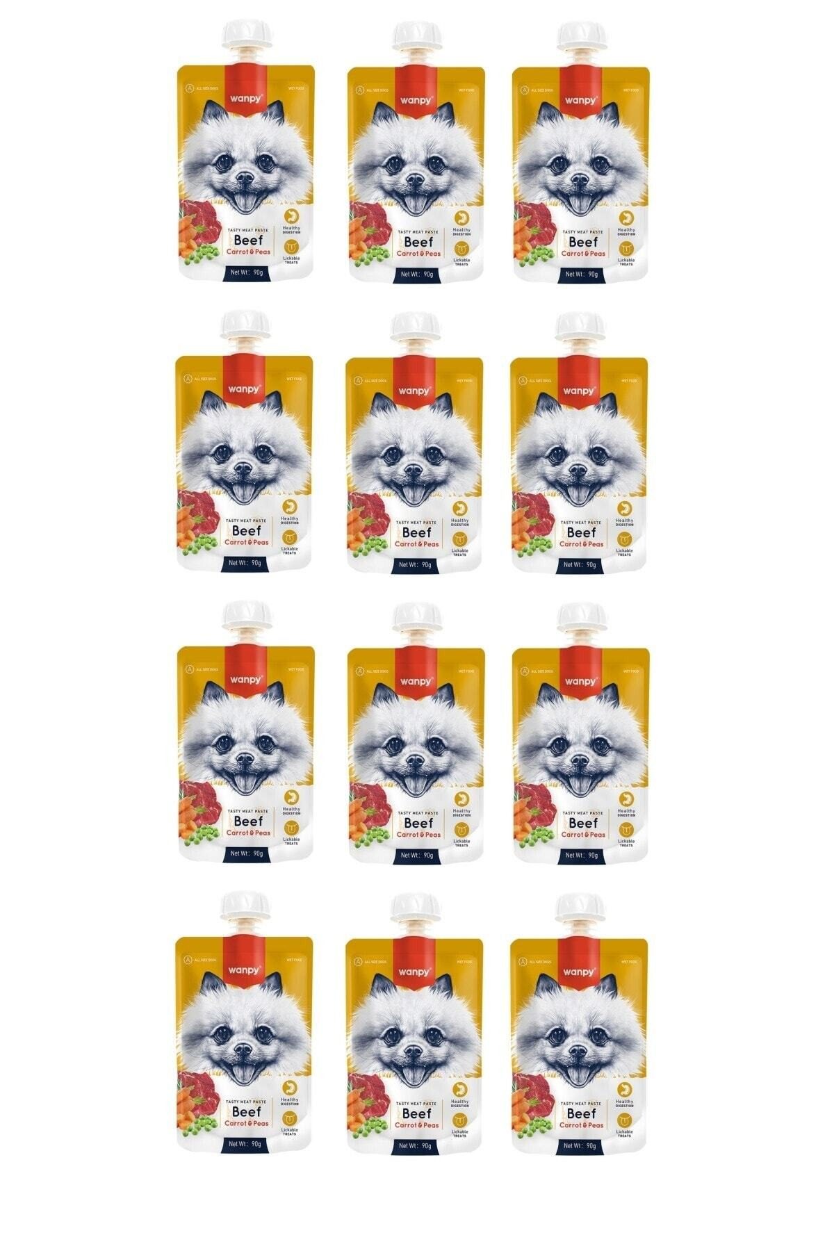 Wanpy Sığır Havuç Köpek Et Ezmesi 90 Gr X 12