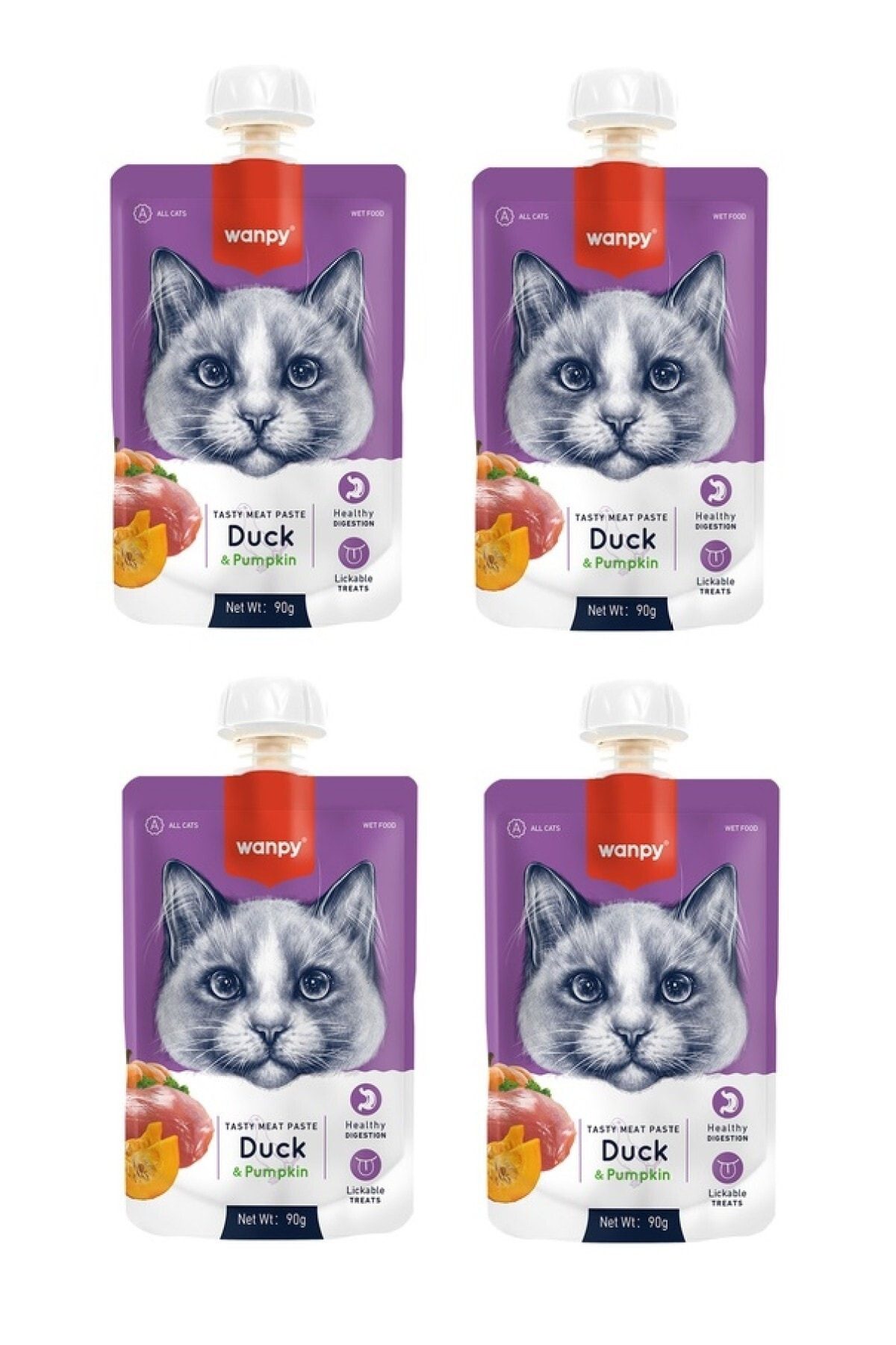 Wanpy Ördek Balkabak Kedi Et Ezmesi