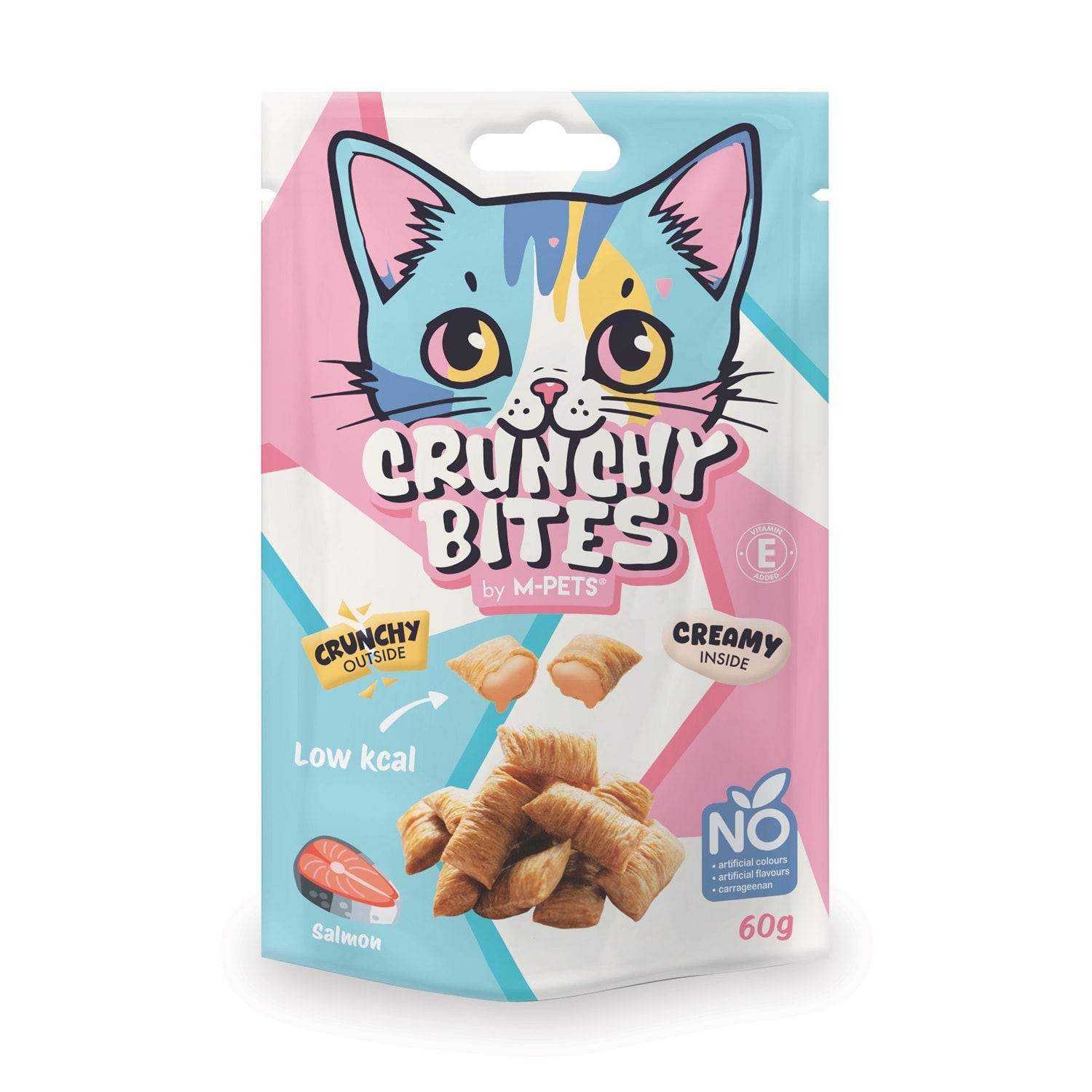 M-Pets Crunchy Bites Somonlu Kedi Ödülü 60 Gr