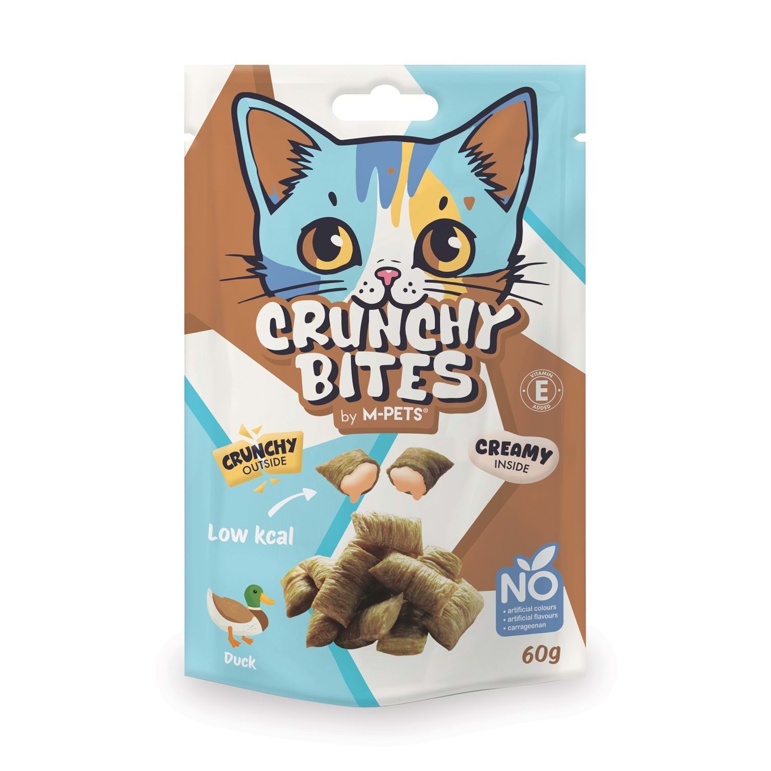 M-Pets Crunchy Bites Ördekli Kedi Ödülü 60 Gr