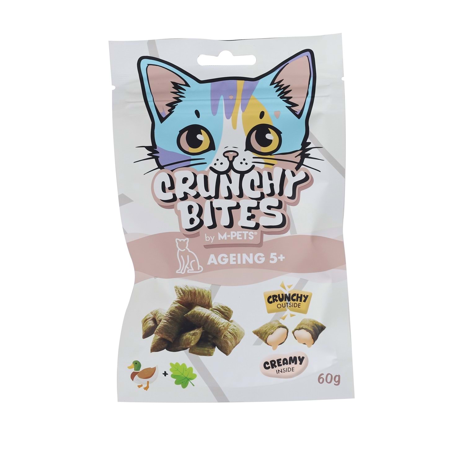 M-Pets Crunchy Bites Ageing 5+ Fonksiyonel Kedi Ödülü 60 Gr