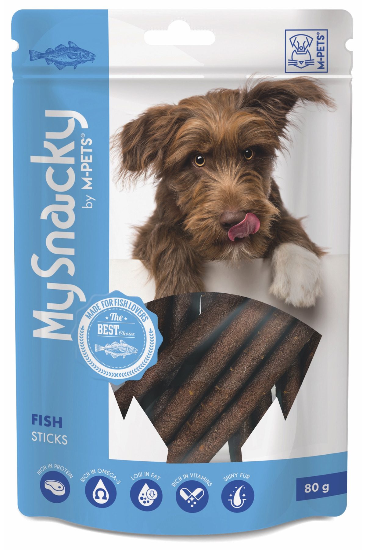 M-Pets My Snacky Fish Sticks Balıklı Köpek Ödülü 80 Gr