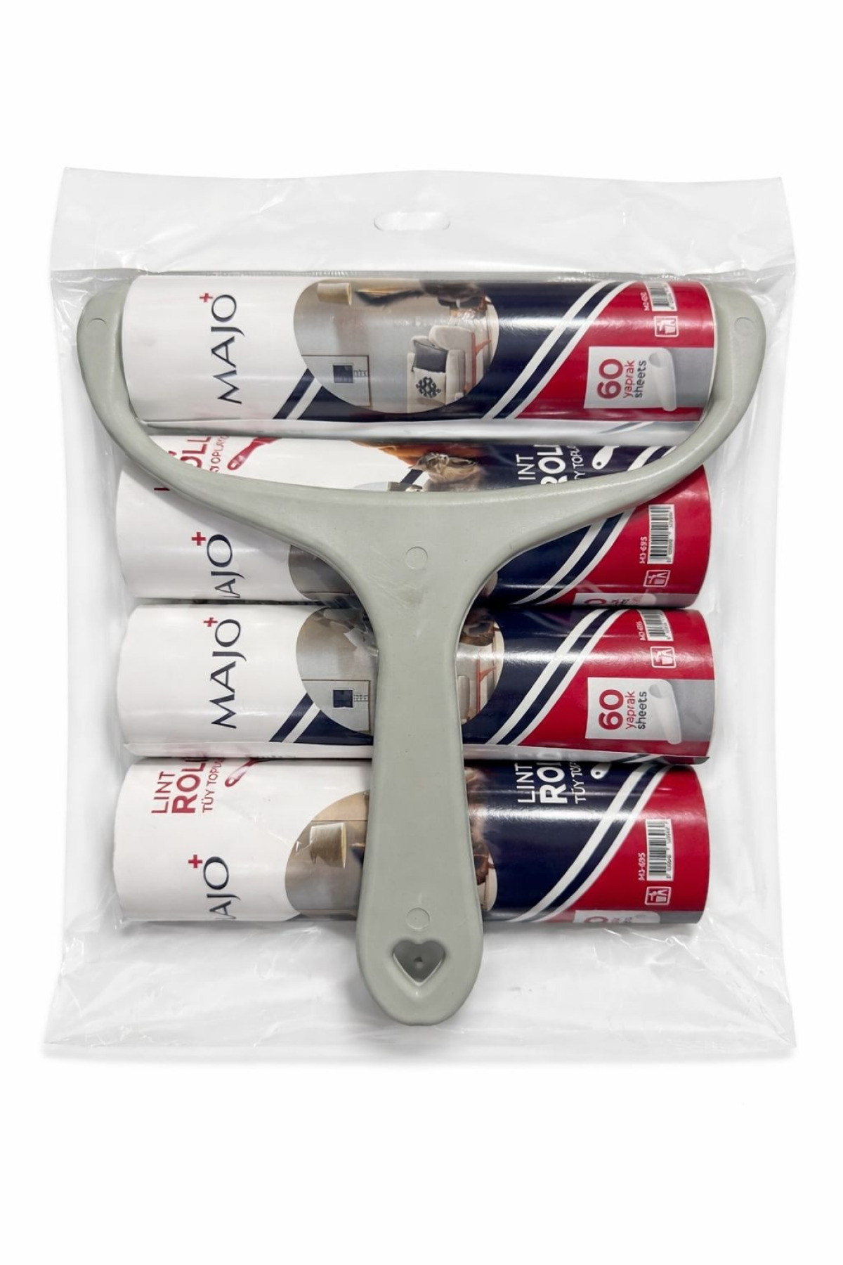 Majo Tüy Rulosu 16 Cm 4 lü Set 4x60 Yaprak Yapışkanlı Tüy Toplayıcı