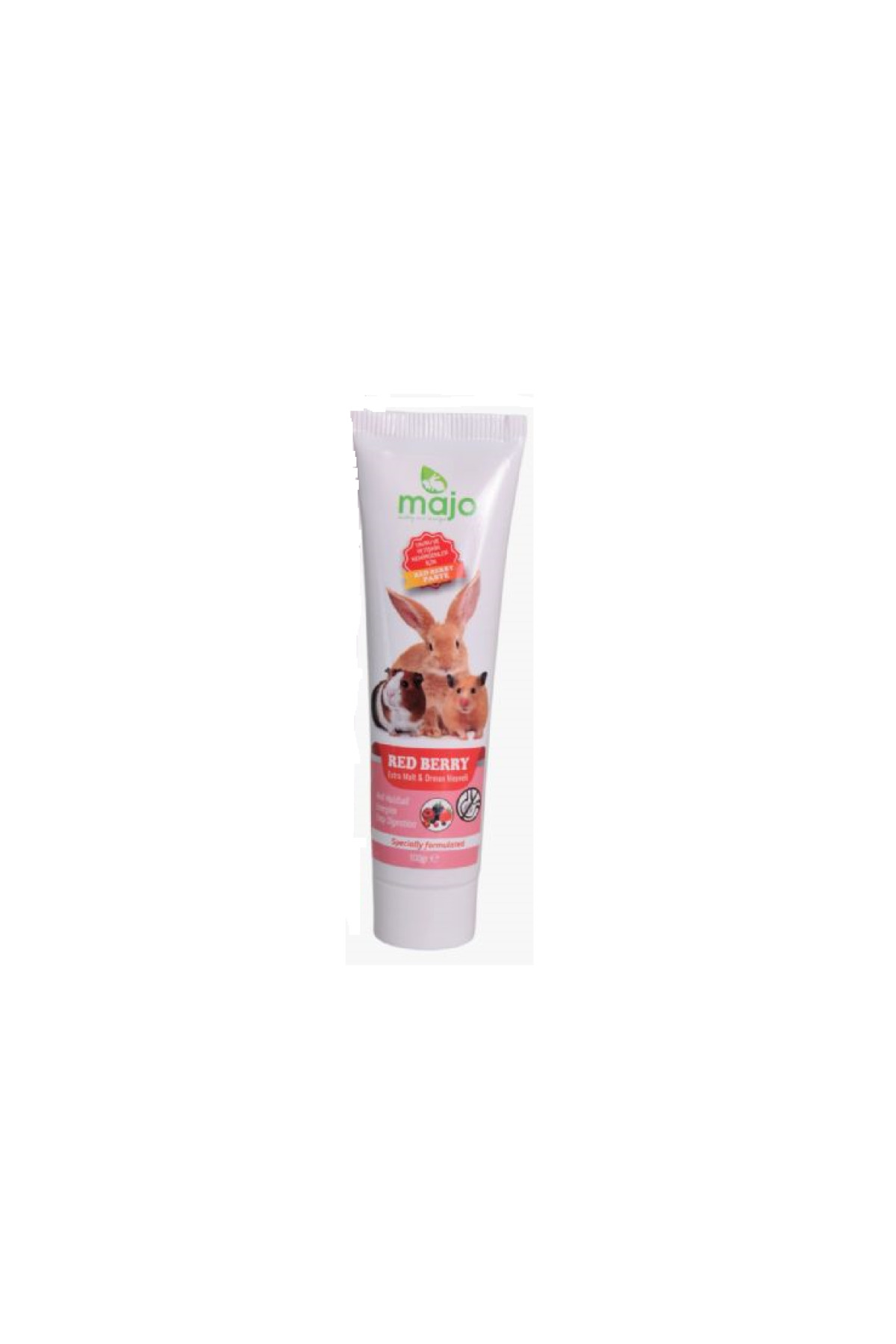 Majo Rodent Malt Paste Kızılcıklı Kemirgen Macunu Tavşan Hamster Guinea Pig 100 Gr