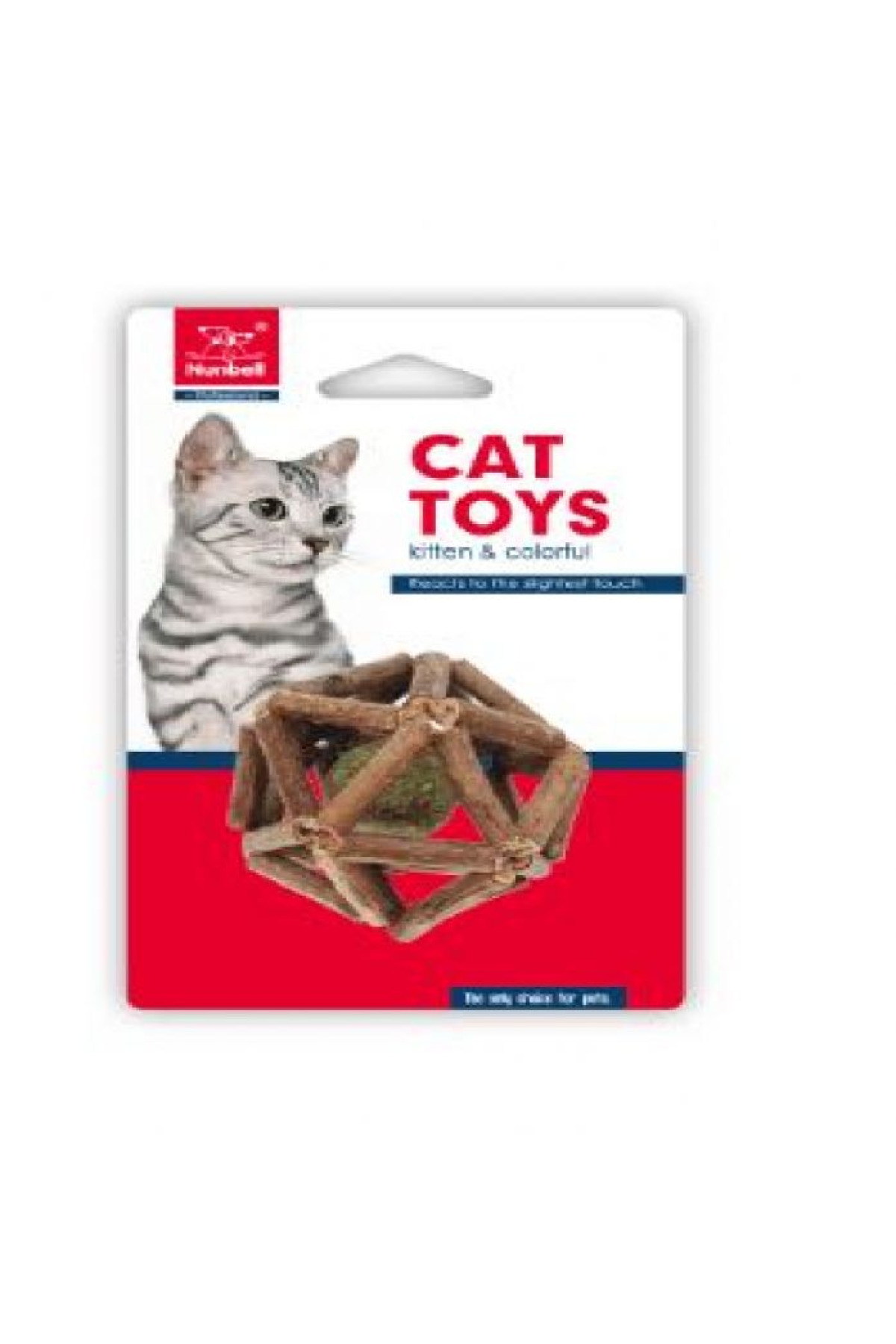 Nunbell Matatabi Catnip Top 7 Cm Doğal Gümüş Asma Çubuklu Kedi Otlu Kedi Oyuncağı