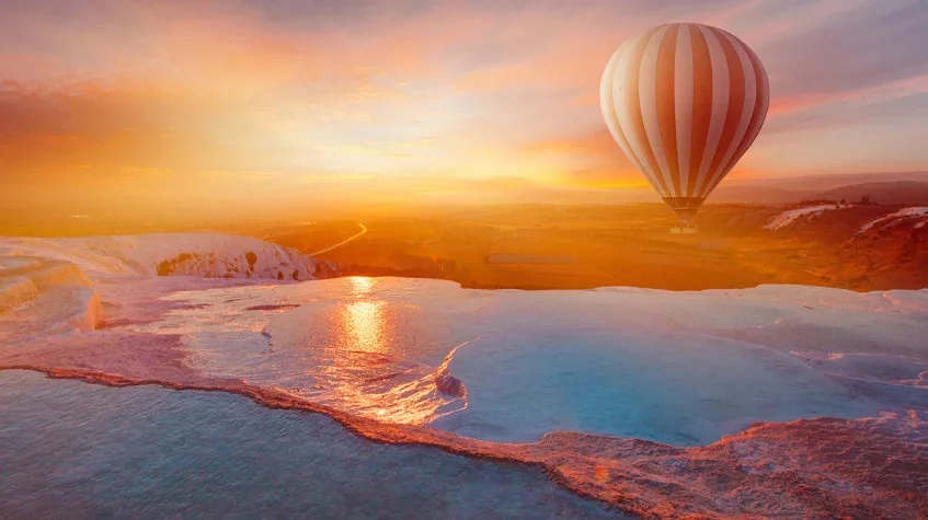 Pamukkale Hot Air Balloon Day Tour from Marmaris – Sunrise & Terraces — photo 4